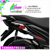 Tem Dán Xe FreeGo 125 Mẫu Yamaha S  I04I Tem Xe FreeGo Chất Liệu Cao Cấp Bền Màu Chống Nước , Phối Hợp Màu Xe Zin
