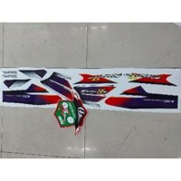 Tem dán xe Future 2  . Mẫu tem trắng đỏ 3 lớp bóng không bay màu bảo hành màu trọn đời