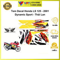 Tem Dán Xe Máy (Decal) Honda LS125-2001 Nhập Khẩu Thái Chính Hãng T-LS125-2001-OR-BLU-BK