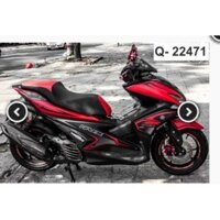 Tem dán xe Nvx 155 mẫu tem rời 3 lớp cao cấp màu  đỏ đen không bay màu bảo hành màu trọn đời xe