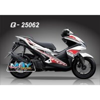 Tem dán xe Nvx 155 mẫu tem rời 3 lớp cao cấp xe trắng không bay màu bảo hành màu trọn đời xe