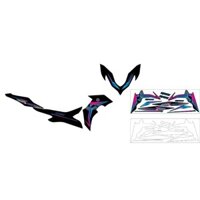Tem dán xe Nvx 155 V2 mẫu tem rời 3 lớp cao cấp đa sắc không bay màu bảo hành màu trọn đời xe