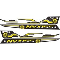 Tem dán xe Nvx 155 V2 mẫu tem rời 3 lớp cao cấp phối vàng đen không bay màu bảo hành màu trọn đời xe