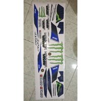 Tem dán xe Nvx 155 V2 mẫu tem rời 3 lớp cao cấp moniter đen không bay màu bảo hành màu trọn đời xe