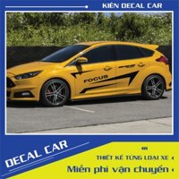 Tem dán xe ô tô  Ford Focus phong cach thể thao