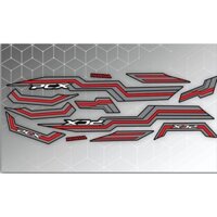 Tem dán xe PCX đen 150 đời 2018-2021  mẫu tem rời 3 lớp cao cấp không bay màu bảo hành màu trọn đòi xe