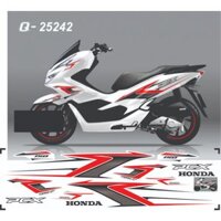 Tem dán xe PCX trắng 2018-2025 mẫu tem rời 3 lớp cao cấp không bay màu bảo hành màu trọn đời xe