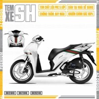 Tem Dán Xe SH 160i 150i 125i Mẫu Guccii | SH40 | Decal Rời Dán Xe SH Đen Đỏ Trắng Chống Nước, Bền Màu