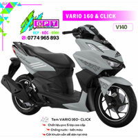 Tem Dán Xe Vario 160 Mẫu Xám I140I Chất Liệu Decal Cao Cấp Bền Màu,Chống Nước, Ép Sẵn