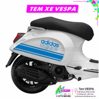 Tem Dán Xe Vespa Mẫu Adidas I32I Sticker Tem Xe Tay Ga Cao Cấp Chống Nước Bền Màu I Dễ Dán Tại Nhà