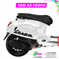 Tem Dán Xe Vespa Mẫu Chữ VESPA I Sticker Tem Xe Tay Ga Cao Cấp Chống Nước Bền Màu I Dễ Dán Tại Nhà