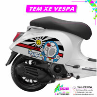 Tem Dán Xe Vespa Mẫu Doraemon I54I Sticker Tem Xe Tay Ga Cao Cấp Chống Nước Bền Màu I Dễ Dán Tại Nhà