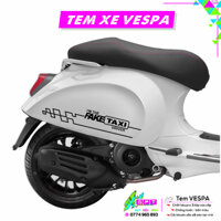 Tem Dán Xe Vespa Mẫu Fake Taxi I50I Sticker Tem Xe Tay Ga Cao Cấp Chống Nước Bền Màu I Dễ Dán Tại Nhà