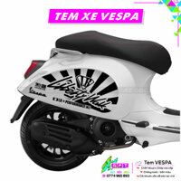 Tem Dán Xe Vespa Mẫu Liberty Walk I34I Sticker Tem Xe Tay Ga Cao Cấp Chống Nước Bền Màu I Dễ Dán Tại Nhà