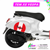 Tem Dán Xe Vespa Mẫu Quốc Kì CANADA I Sticker Tem Xe Tay Ga Cao Cấp Chống Nước Bền Màu I Dễ Dán Tại Nhà