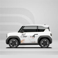 Tem dán xe VF3 - Decal Sticker dán xe