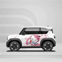 Tem dán xe VF3 - Decal Sticker dán xe Hello Kitty