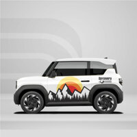 Tem dán xe VF3 - Decal Sticker dán xe