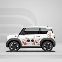 Tem dán xe VF3 - Decal Sticker dán xe