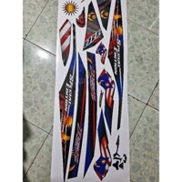 Tem dán xe Wave Rsx 2014- 2018 . Tem rời mẫu tem malai cực đẹp bảo hành màu trọn đời