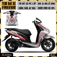 Tem Dán Xe Yamaha FreeGo Bản Thường & Bản S | FG-01 | Decal Rời Cắt Khuôn Sẵn, Chống Nước, Dễ Dán