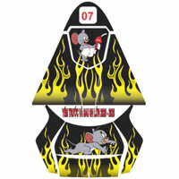 Tem dán yếm trang trí chống trầy nhựa nhám SH lớn  trước sau đời 2020-2025.Decal 3 lớp nhám cao cấp,bám dính tốt,bền màu