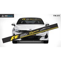 Tem decal dán kính lái oto thời trang - chống nắng nhiều màu sắc lựa chọn ( MẪU 01 )