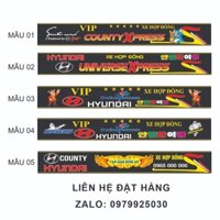 Tem decal dán kính lái xe khách COUNTY 29 chỗ 195x25cm