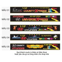 Tem decal dán kính lái xe khách COUNTY 29 chỗ 195x25cm