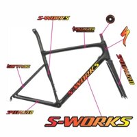 ▲❈Tem decal dán sườn xe đạp đua đường trường Specialized S-WORKS TARMAC | Road Frame Temxedap.vn