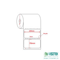 Tem decal mã vạch 100x70mm cuộn 50m
