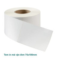 Tem (Decal) nhiệt 75x100mm in mã vận đơn, in đơn hàng shopee, Lazada, Tiki, Sendo,…