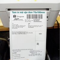 Tem (Decal) nhiệt A7 75x100mm in mã vận đơn, in đơn hàng shopee, Lazada, Tiki, Sendo