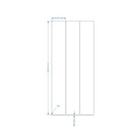 Tem decal PVC 30x200mm x 50m chống nước Combo 10 cuộn