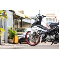 Tem Decal Rời Dán Xe Exciter 135 2011 Mẫu LC Trắng Xám Đen 2020 Cực Đẹp, Hàng 3 Lớp Chất Lượng Cao