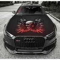 Tem Decal Xe Đầu Lâu Sticker Dán Nắp Capo Đẹp Trang Trí Ô Tô, Xe hơi, Đồ Họa