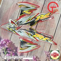 TEM, DECAL XE MÁY WAVE RS MÀU ĐỎ XÁM SIÊU BỀN ĐẸP, KHÔNG BAY MÀU