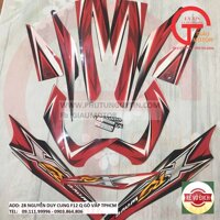 TEM, DECAL XE MÁY WAVE RSX MÀU ĐỎ ĐEN SIÊU BỀN ĐẸP, KHÔNG BAY MÀU