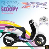 Tem Decal Xe Scoopy 2023 | SCP23-04 | Team Decal Hình Dán Xe Máy Scoopy Chống Bay Màu