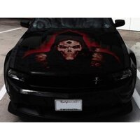 Tem Decal Xe Skull Đầu Lâu Sticker Dán Nắp Capo Đẹp Trang Trí Ô Tô, Xe hơi, Đồ Họa