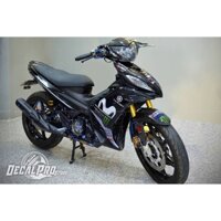 [Tem đẹp xịn] - Tem xe Exciter 135 Carbon 5D Movistar