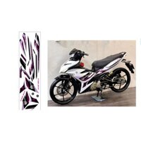 TEM EXCITER 150 BẢN Y15ZR TÍM KHOAI MÔN CAO CẤP, TEM THIẾT KẾ 3 LỚP SIÊU DÍNH