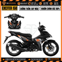 Tem Exciter 150 Thiết Kế Special Edition | EX15034 | Team Decal Hình Dán Xe Máy Ex150 Cho Xe Đen Trắng Đỏ Đẹp