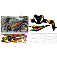 TEM EXCITER 2010 LỬA CAM ĐEN TEM CAO CẤP 3 LỚP SIÊU BỀN SIÊU SẮC NÉT