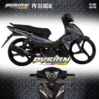 Tem Galaxy 50 Chữ A Cao Cấp Dán Xe Máy trang trí đa dạng màu sắc