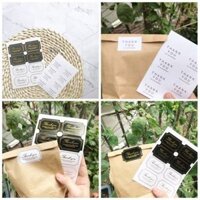 Tem giấy niêm phong cảm ơn phụ kiện đóng gói hàng hoá