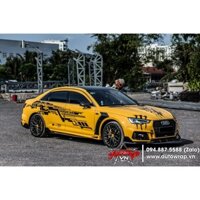 Tem họa tiết xe Audi A4 Electric Racing - Tem họa tiết ô tô, tem dán sườn xe thể thao