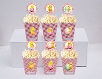 Tem hộp đựng bắp rang bơ Bé Gái Tuổi Gà