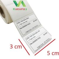 Tem in nhiệt 50*30 mm-10 cuộn