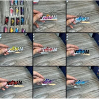 tem in nhiệt VIETNAM FIXIE TEAM Combo 15 tem in nhiệt siêu dính- siêu mỏng- siêu mềm